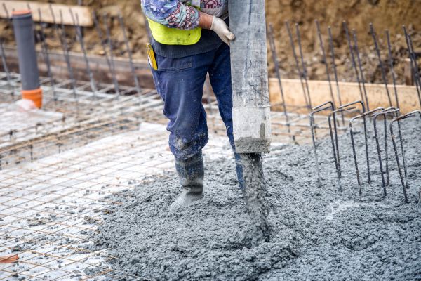Cabin Foundation Pouring in Columbus
